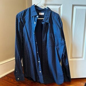 GAP Men’s Navy Blue Casual Button-Up
